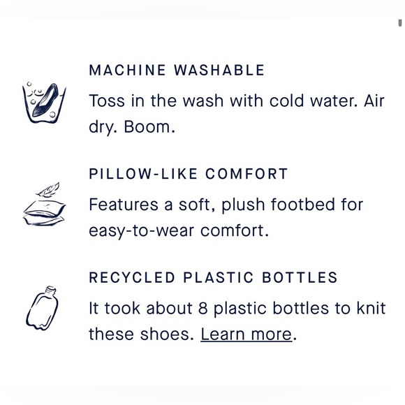 NWOB new never worn rothys square toe flats in rosewater rare sz 6.5 fits like 6 - Picture 15 of 16